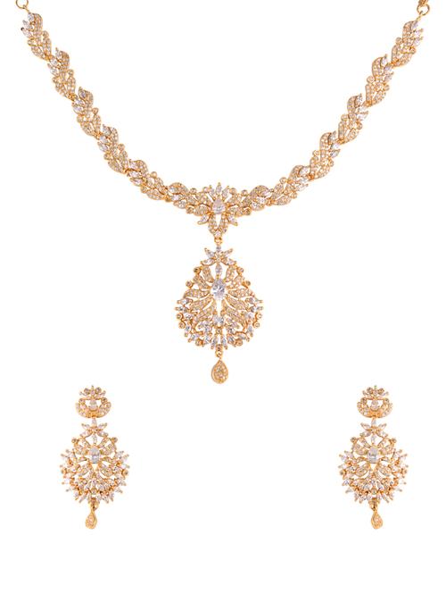 gold brass necklaces and earring - 17477075 - Very Small Image - 1
