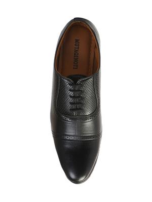 blue synthetic & mesh laceup oxfords - 17477099 - Standard Image - 4