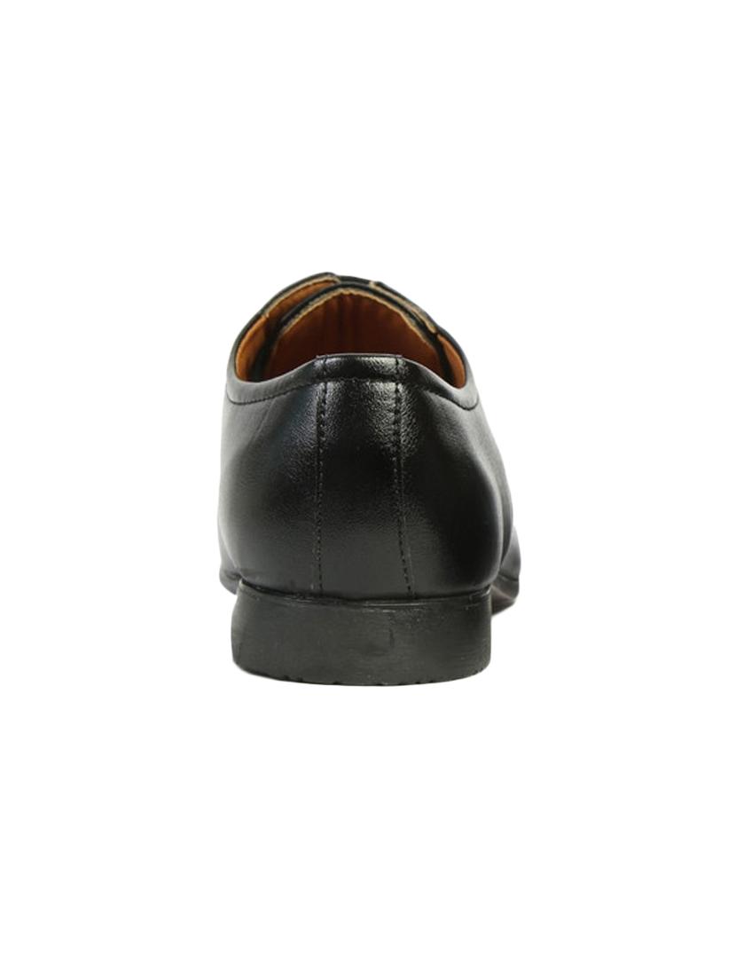 black synthetic & mesh laceup derbies - 17477104 - Zoom Image - 2