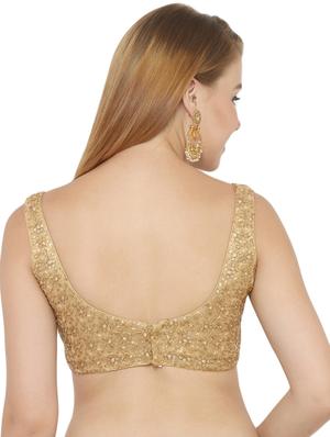 self design embroidered blouse - 17477387 - Standard Image - 3