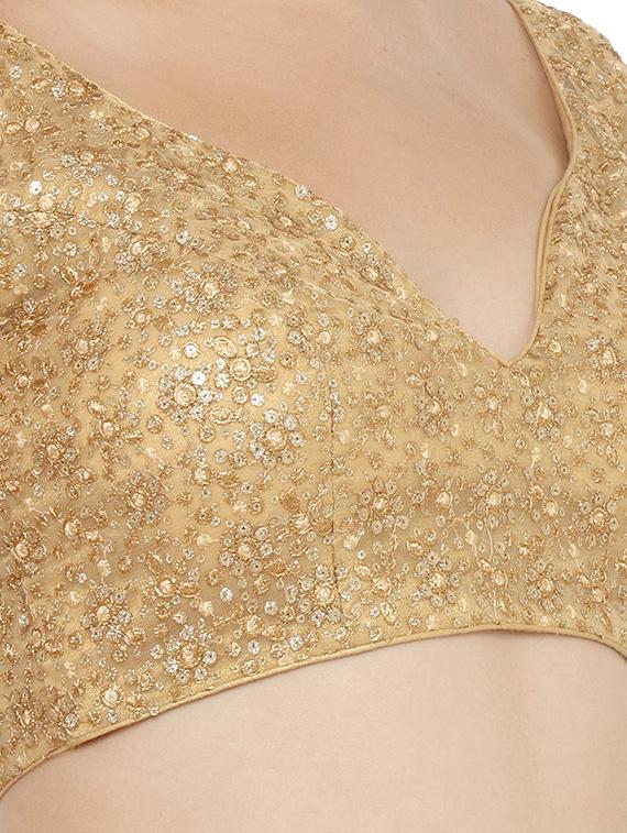 self design embroidered blouse - 17477387 - Zoom Image - 4