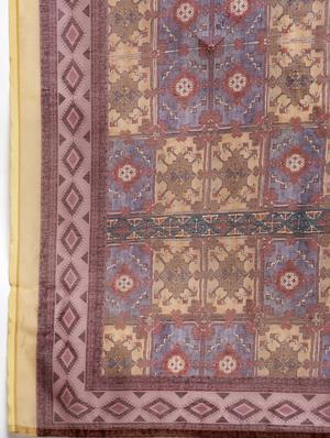 beige art silk printed dupatta - 17477557 - Standard Image - 4