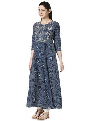 printed anarkali kurta - 17477580 - Standard Image - 2