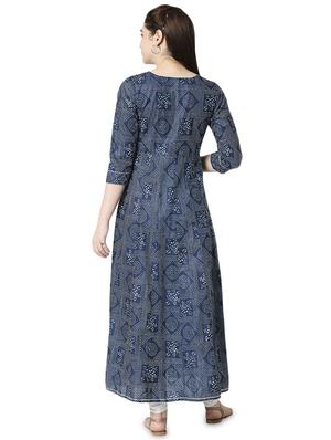 printed anarkali kurta - 17477580 - Standard Image - 3