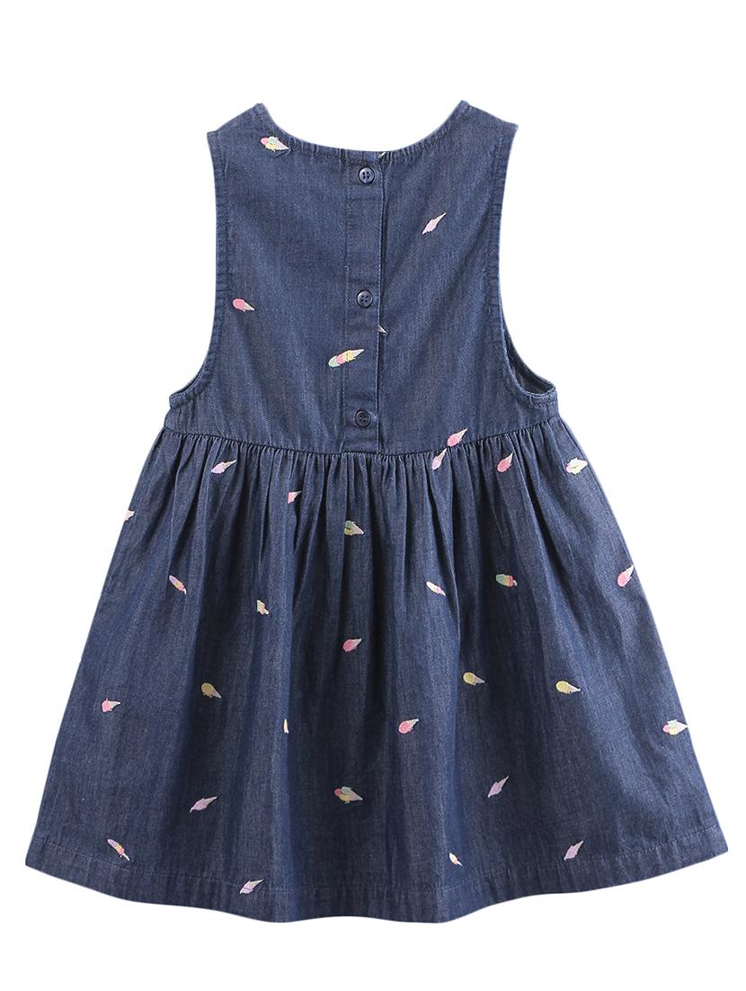 blue cotton frock - 17477594 - Zoom Image - 2