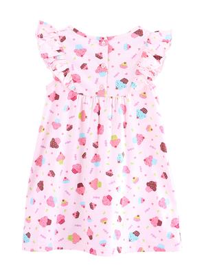 pink cotton frock - 17477605 - Standard Image - 2