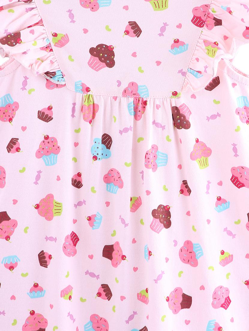 pink cotton frock - 17477605 - Zoom Image - 3
