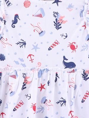 white cotton frock - 17477608 - Standard Image - 3