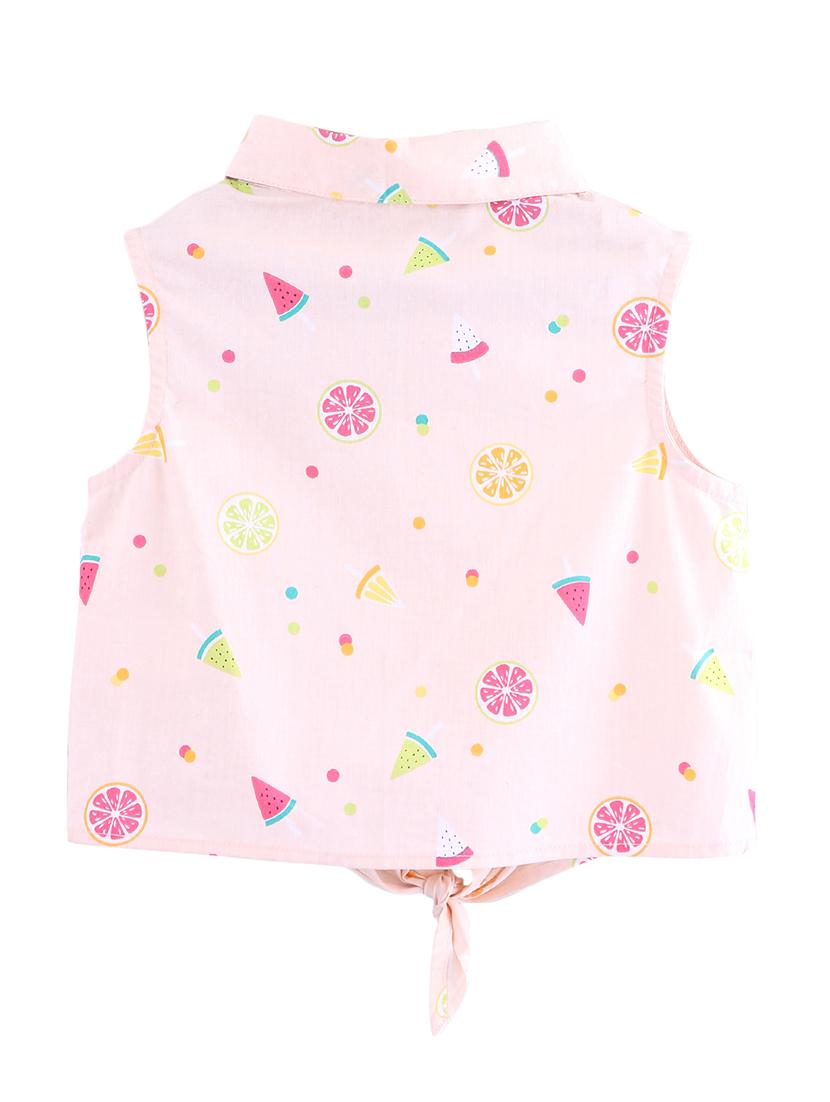 pink printed crop top - 17477611 - Zoom Image - 2
