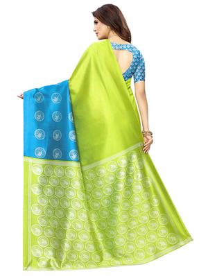 multi color 2 pcs saree with blouse - 17477659 - Standard Image - 3