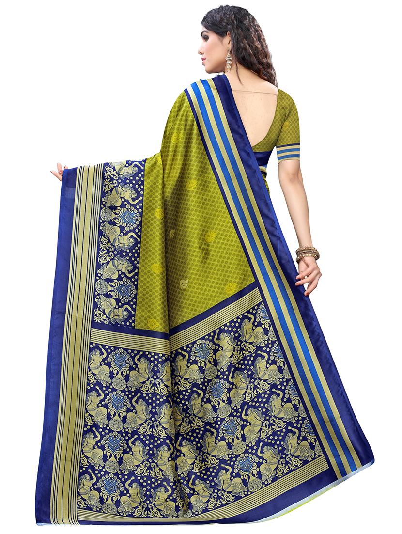 multi color 2 pcs saree with blouse - 17477659 - Zoom Image - 5