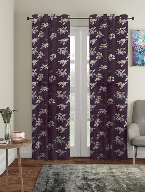 long door pack of 2 polyester curtain - 17477835 - Standard Image - 1