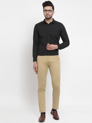 black solid formal shirt - 17478170 - Standard Image - 4
