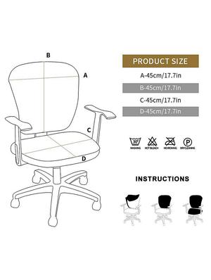 cortina 1 pieces office chair cover slipcover - 17478203 - Standard Image - 5