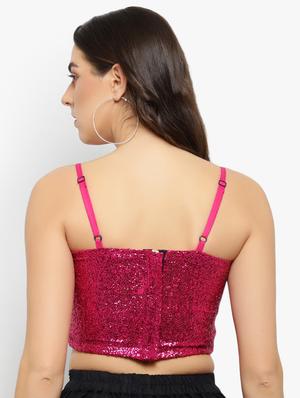 cami neck crop top - 17478278 - Standard Image - 3
