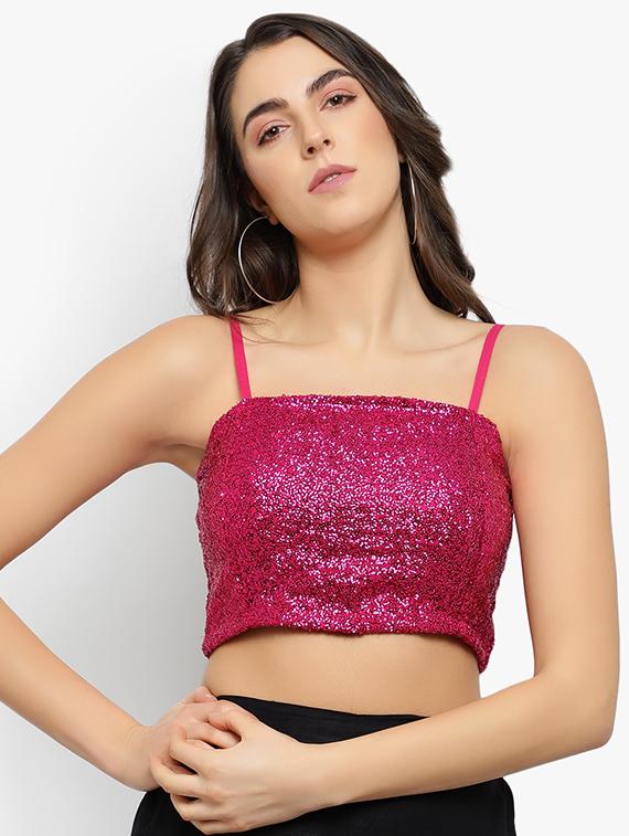 cami neck crop top - 17478278 - Zoom Image - 1