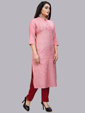 multi colored cotton straight kurta - 17478349 - Standard Image - 2