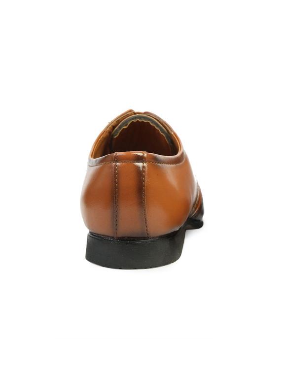 brown leatherette laceup brouges - 17478471 - Zoom Image - 3