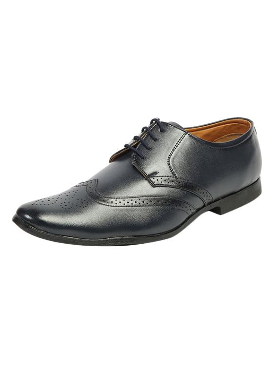 blue leatherette laceup brouges - 17478472 - Zoom Image - 1