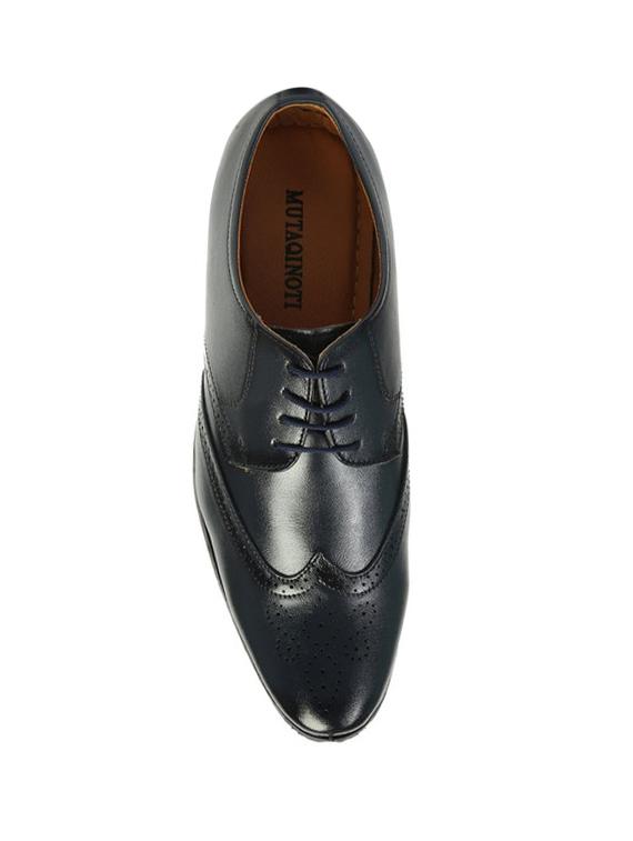 blue leatherette laceup brouges - 17478472 - Zoom Image - 4