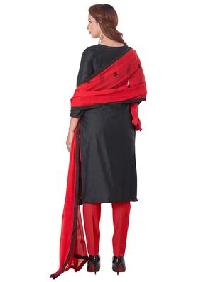 embroidered straight pants unstitched suit - 17478563 - Standard Image - 3