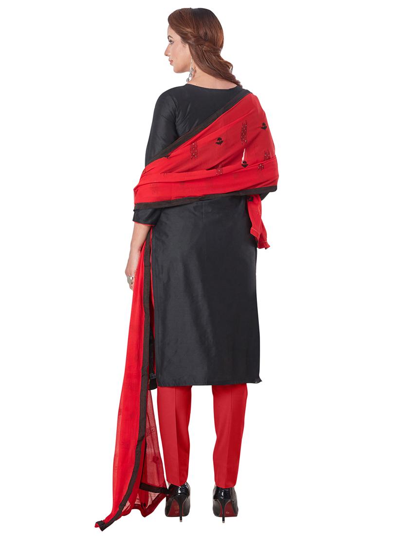 embroidered straight pants unstitched suit - 17478563 - Zoom Image - 3