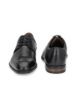 black leather laceup oxfords - 17478613 - Standard Image - 3