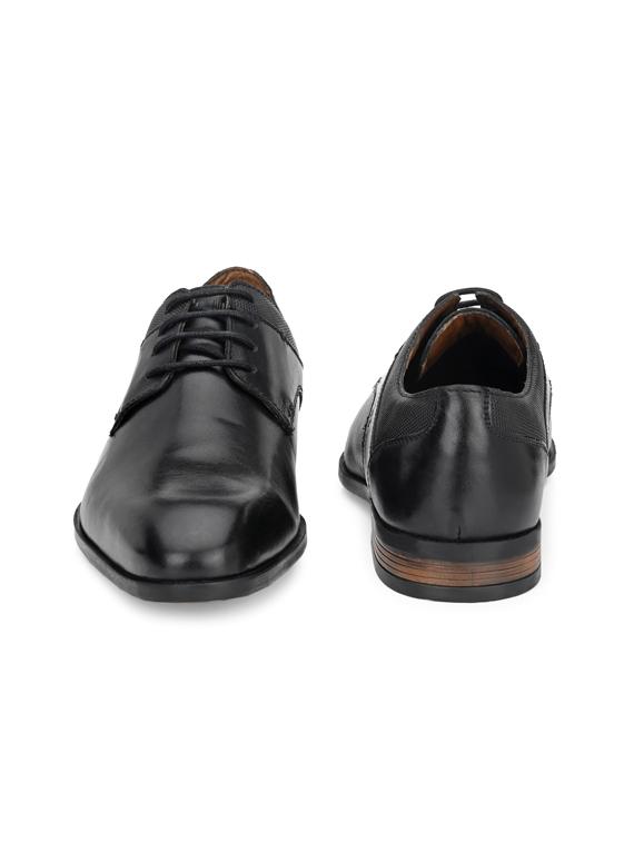 black leather laceup oxfords - 17478613 - Zoom Image - 3