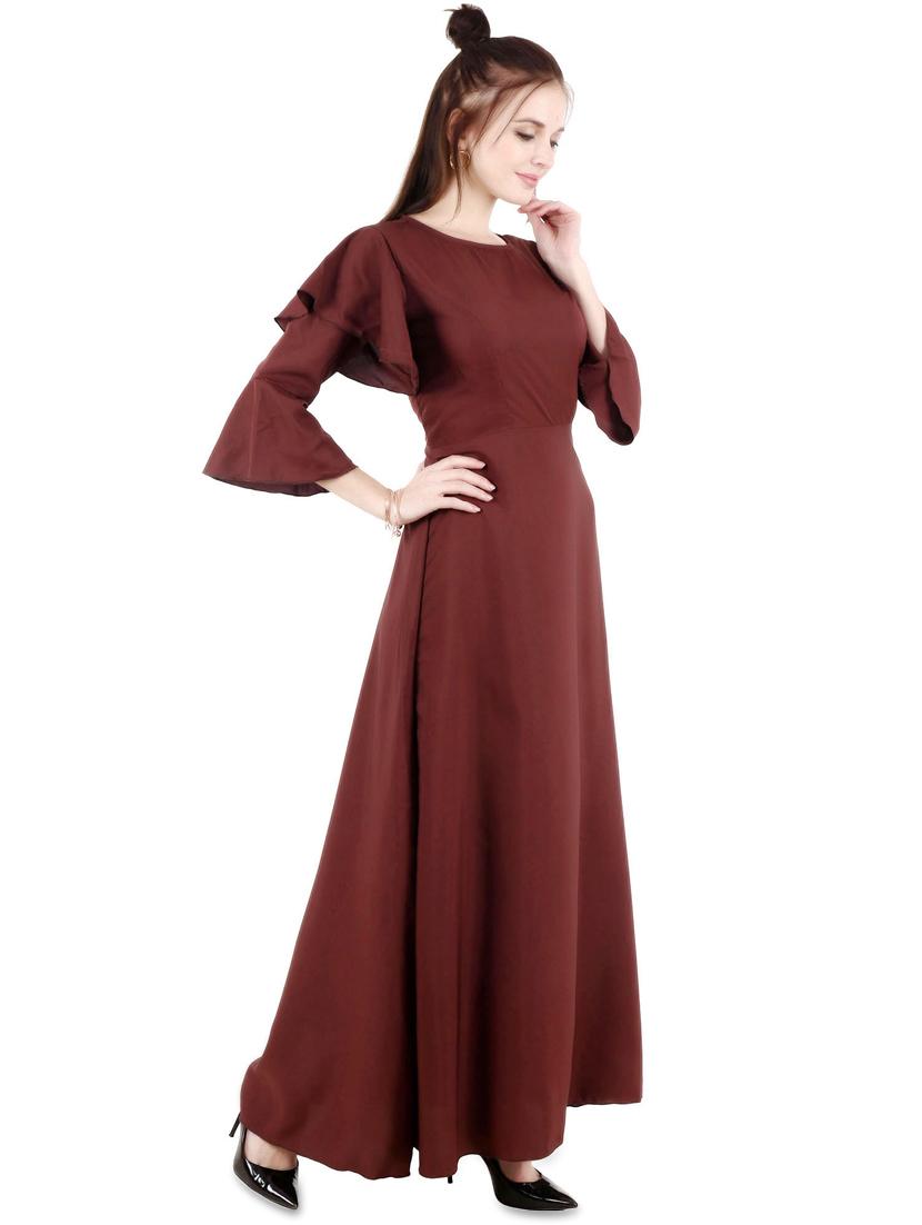 bell sleeves maxi dress - 17478936 - Zoom Image - 2