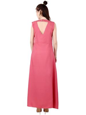 round neck maxi dress - 17478938 - Standard Image - 3