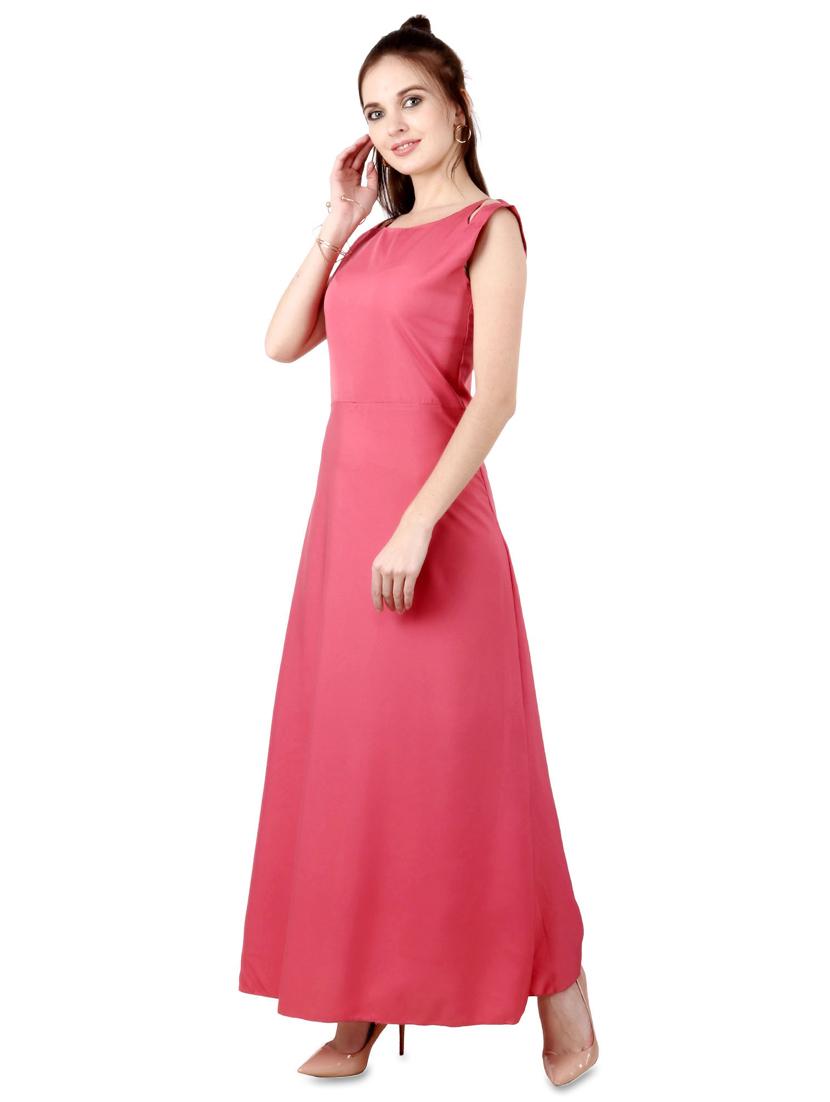 round neck maxi dress - 17478938 - Zoom Image - 2