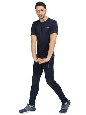 navy blue solid t-shirt - 17478973 - Standard Image - 4