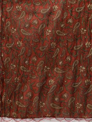 red cotton printed dupatta - 17479171 - Standard Image - 2