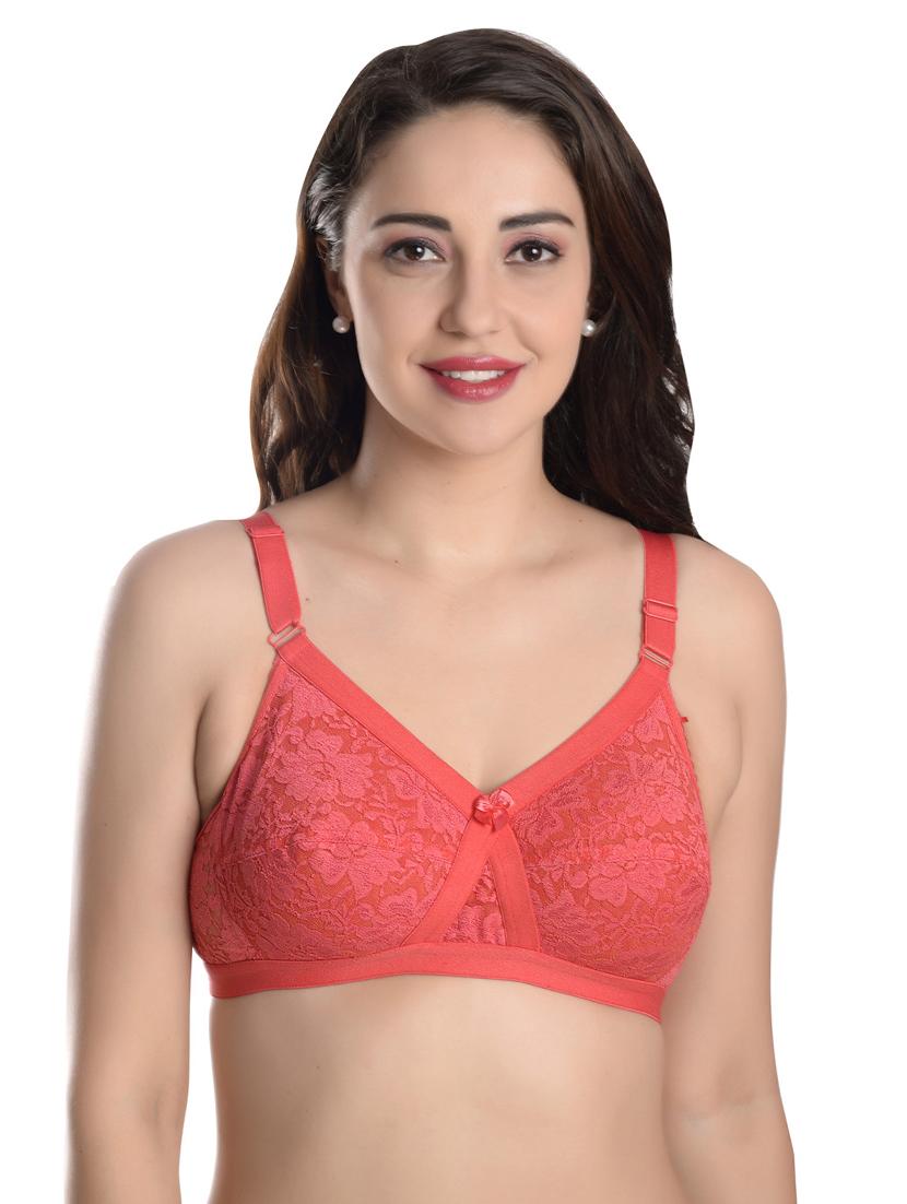 bow patch laced bra - 17479187 - Zoom Image - 1