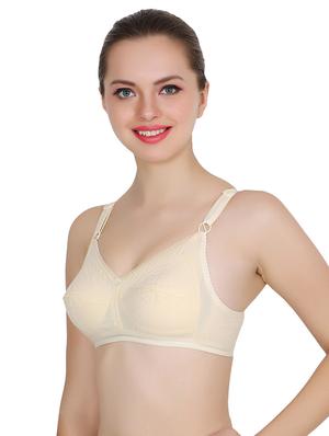 beige cotton regular bra - 17479206 - Standard Image - 2