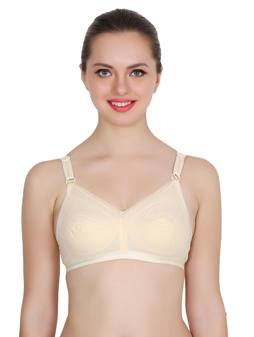 beige cotton regular bra - 17479206 - Zoom Image - 1