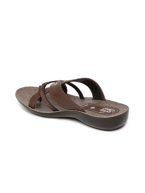 brown toe separator flip flop - 17479386 - Standard Image - 3