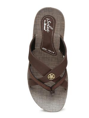 brown toe separator flip flop - 17479386 - Standard Image - 4