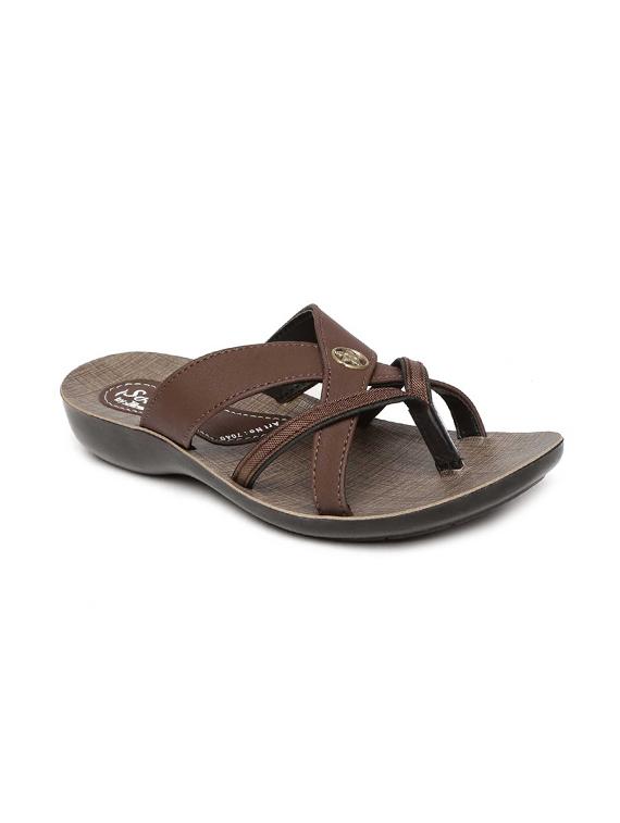 brown toe separator flip flop - 17479386 - Zoom Image - 1