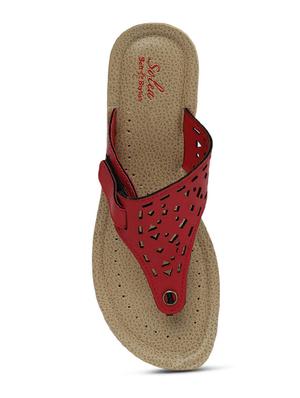 red toe separator sandal - 17479447 - Standard Image - 4