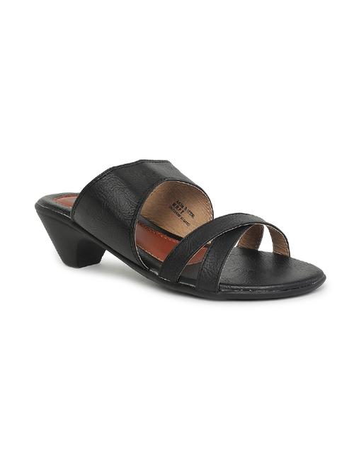 black slip on sandal - 17479464 - Standard Image - 1