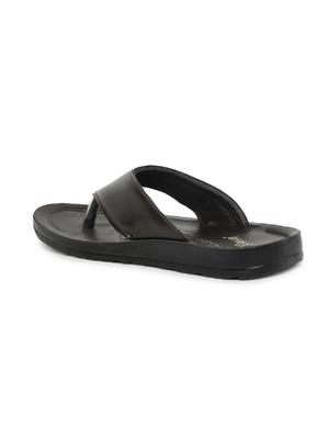 brown leatherette toe separator flip flops - 17479613 - Standard Image - 2