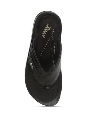 brown leatherette toe separator flip flops - 17479613 - Standard Image - 4