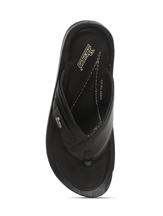 brown leatherette toe separator flip flops - 17479613 - Zoom Image - 4
