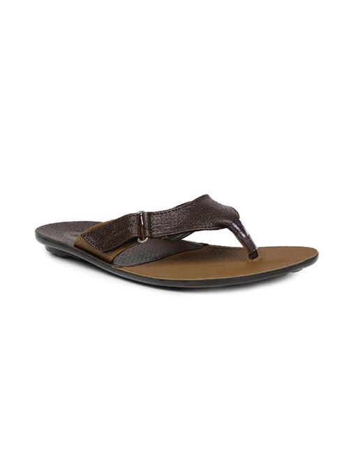 brown synthetic & mesh slip on slippers - 17479618 - Standard Image - 1