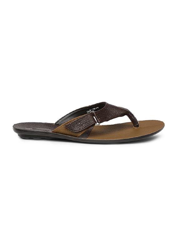 brown synthetic & mesh slip on slippers - 17479618 - Zoom Image - 2