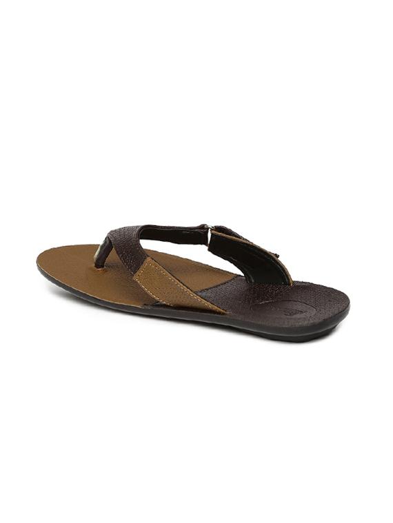 brown synthetic & mesh slip on slippers - 17479618 - Zoom Image - 3