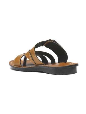 tan synthetic & mesh slip on flip flops - 17479661 - Standard Image - 3