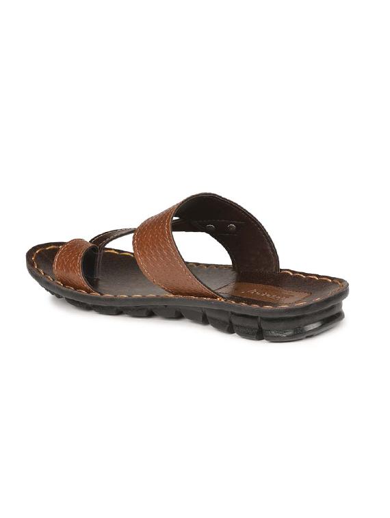 brown synthetic & mesh slip on flip flops - 17479662 - Zoom Image - 3