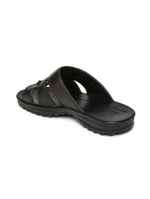 black pvc slip on flip flops - 17479664 - Standard Image - 3